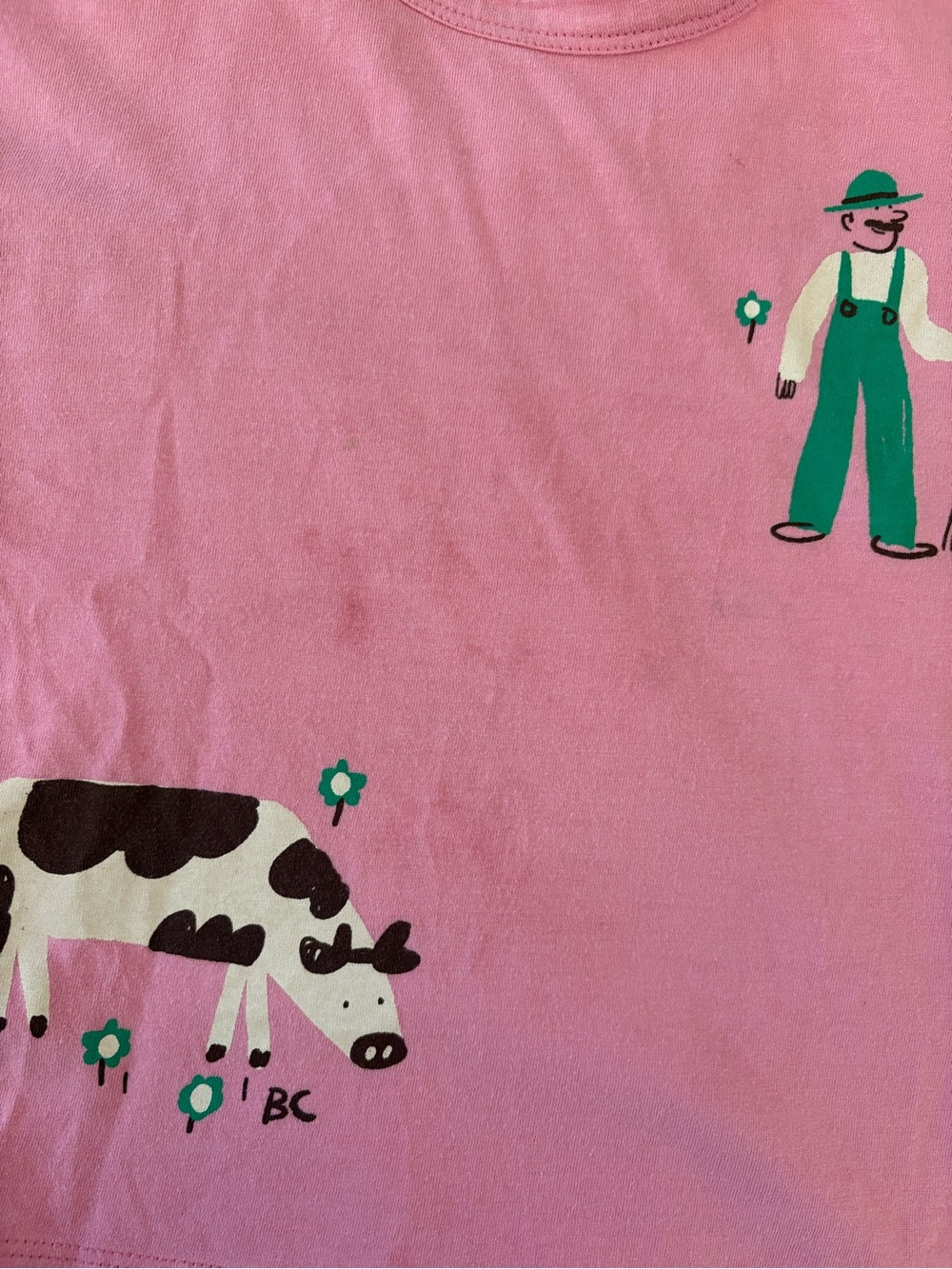 Bobo Choses Pink Kids' Farm Graphic Tee - Picture 2 of 8